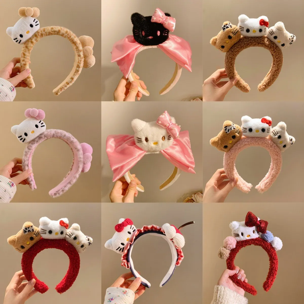 Cute Plush Cat Ear Headband for Women – Soft Coral Fleece Face Wash Headband, Kawaii Spa Hair Hoop for Skincare & Makeup, Fluffy Cartoon Hair Accessory
